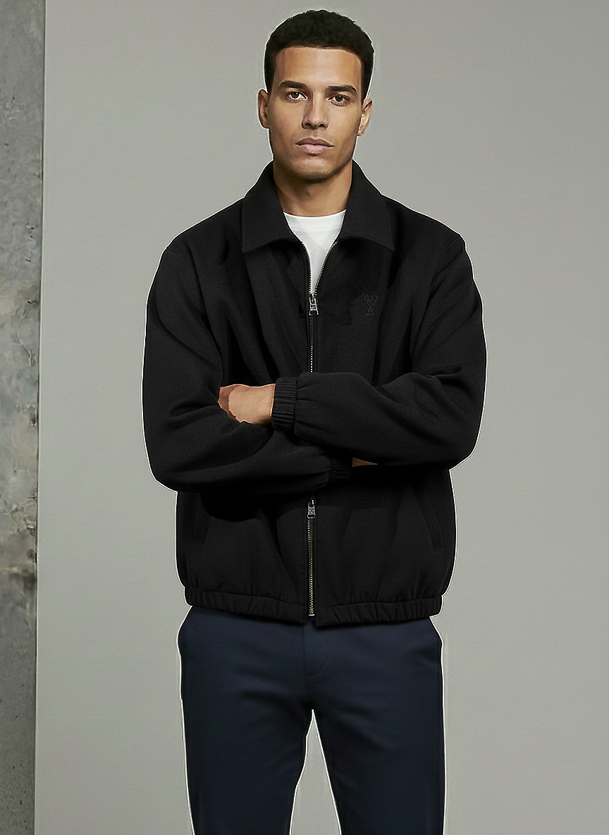 AMI Paris Wool Zip Jacket