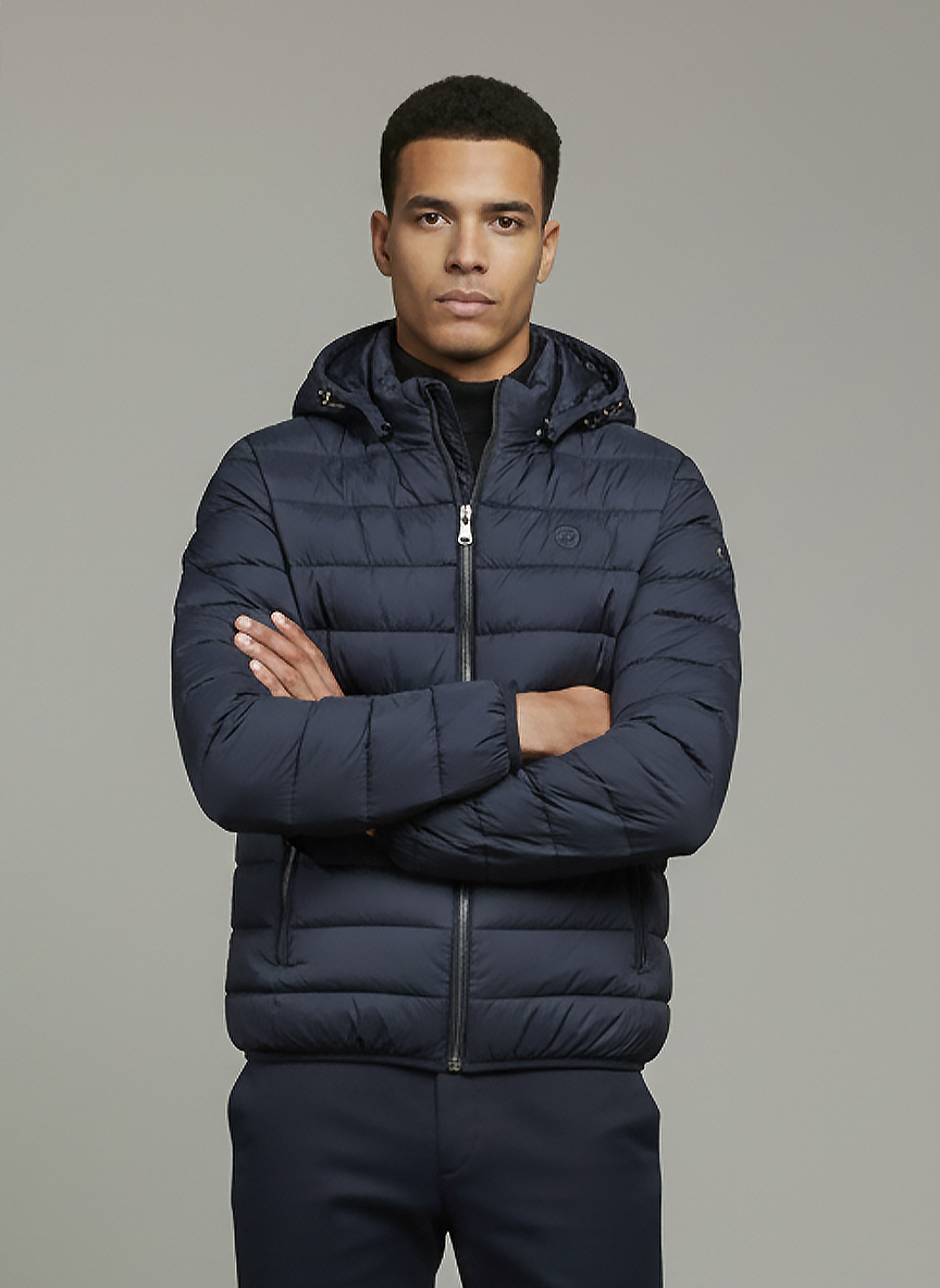 ZEGNA Lightweight Puffer Jacket Dark Blue