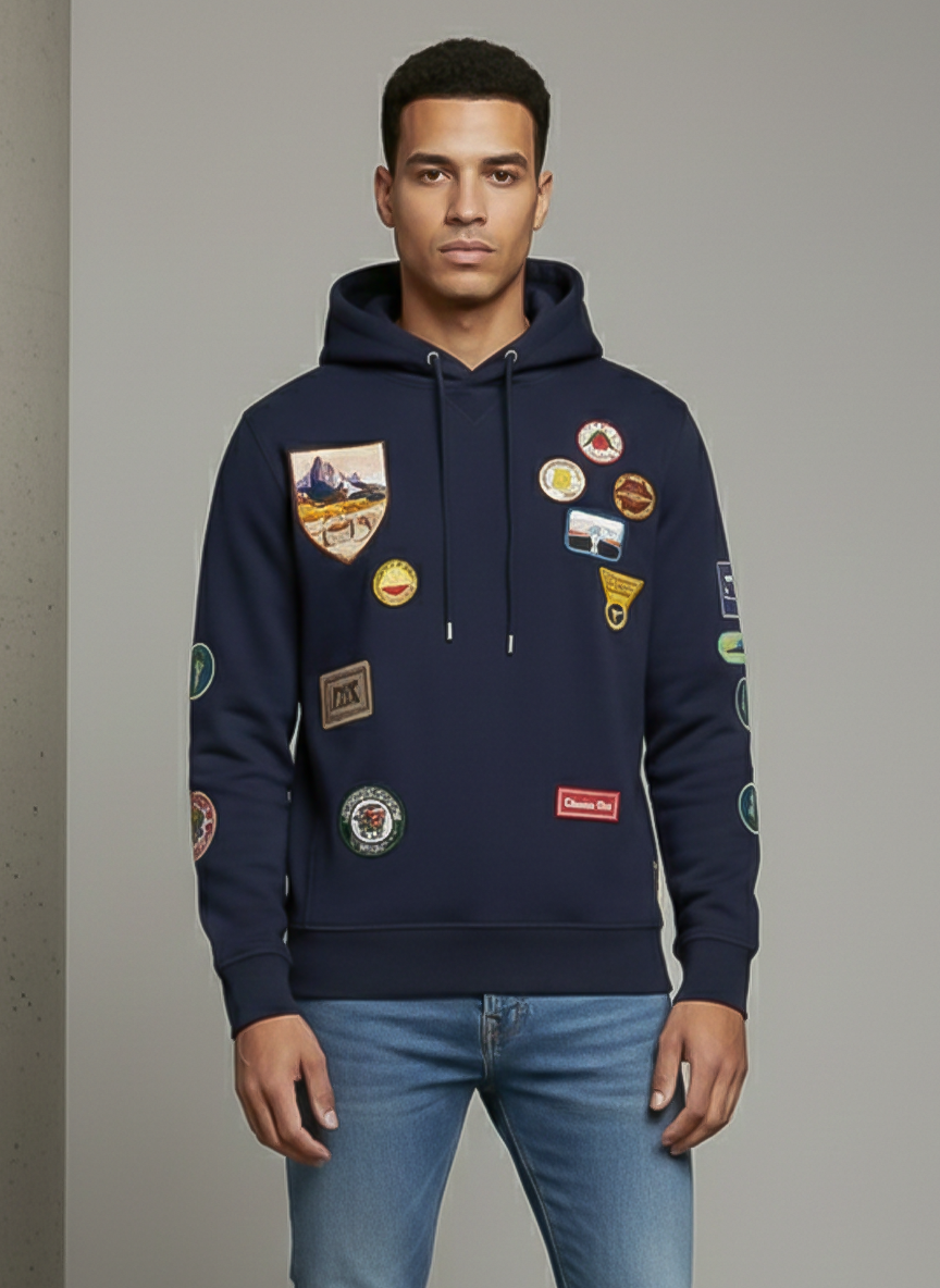 Christian Dior Patch Embroidered Hoodie