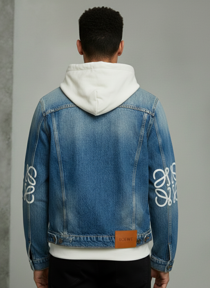 LOEWE Embroidered Logo denim jacket