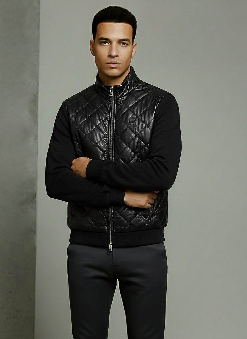 Hugo Boss Leather bomber jacket