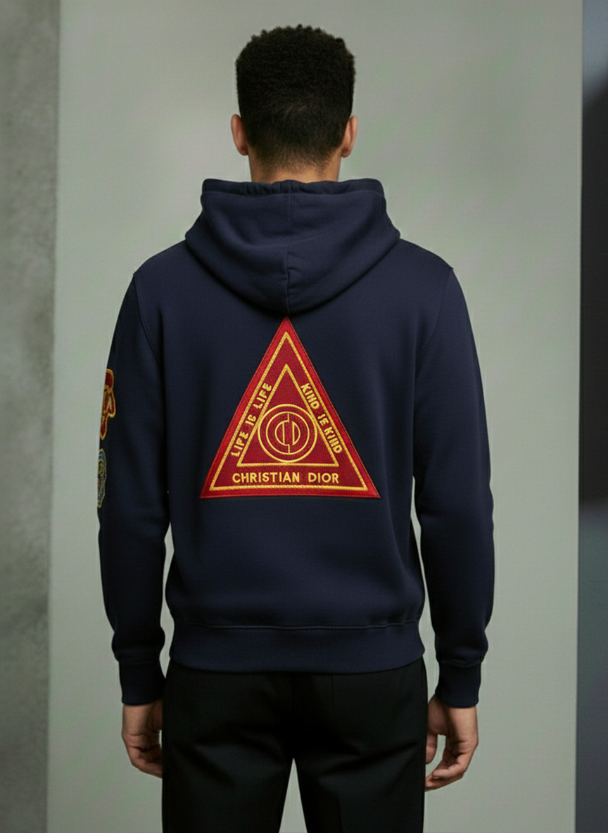 Christian Dior Patch Embroidered Hoodie