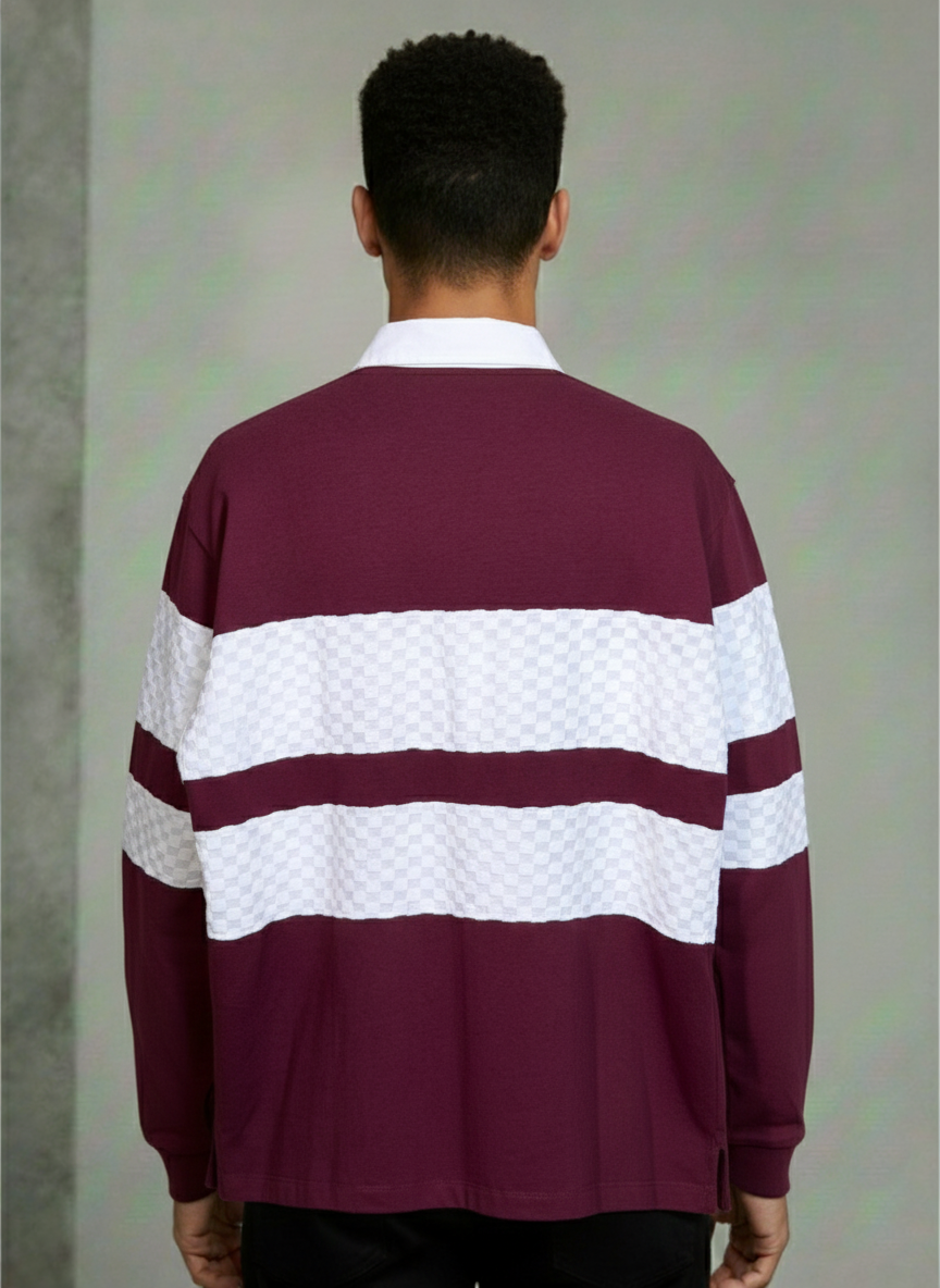 Louis Vuitton Damier Long-Sleeved Polo Shirt