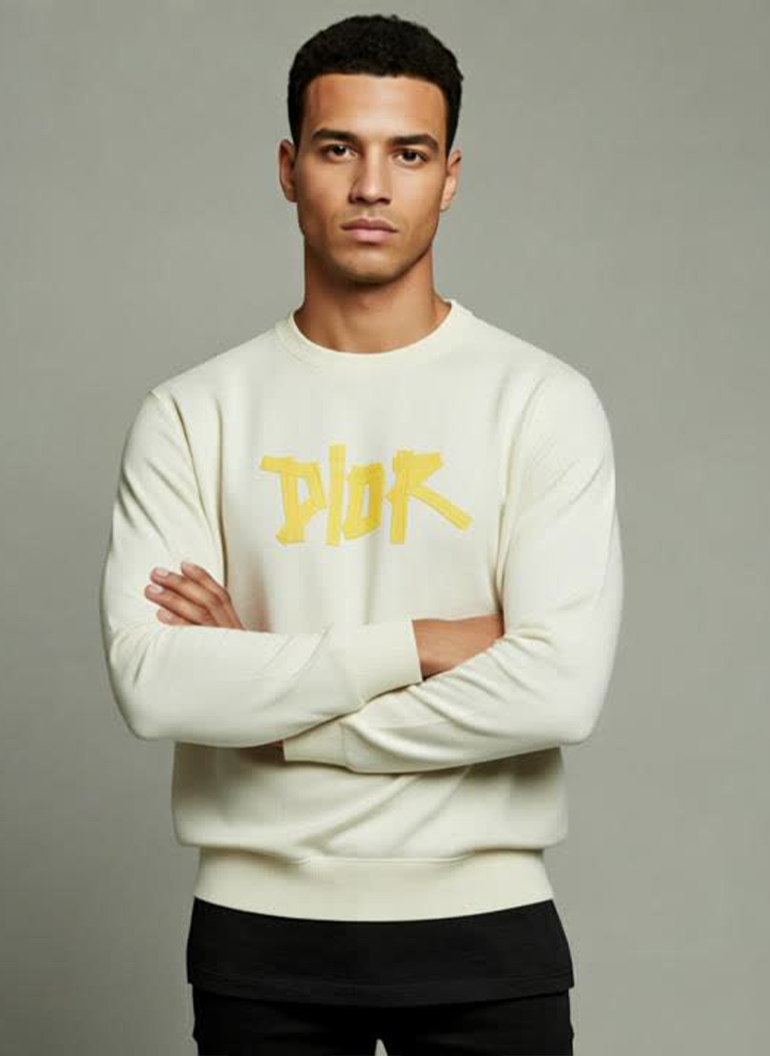 Dior Crewneck Sweatshirt White