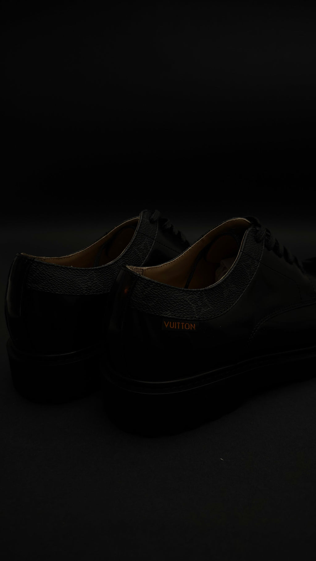 Louis Vuitton Monogram Collar Derby Shoes