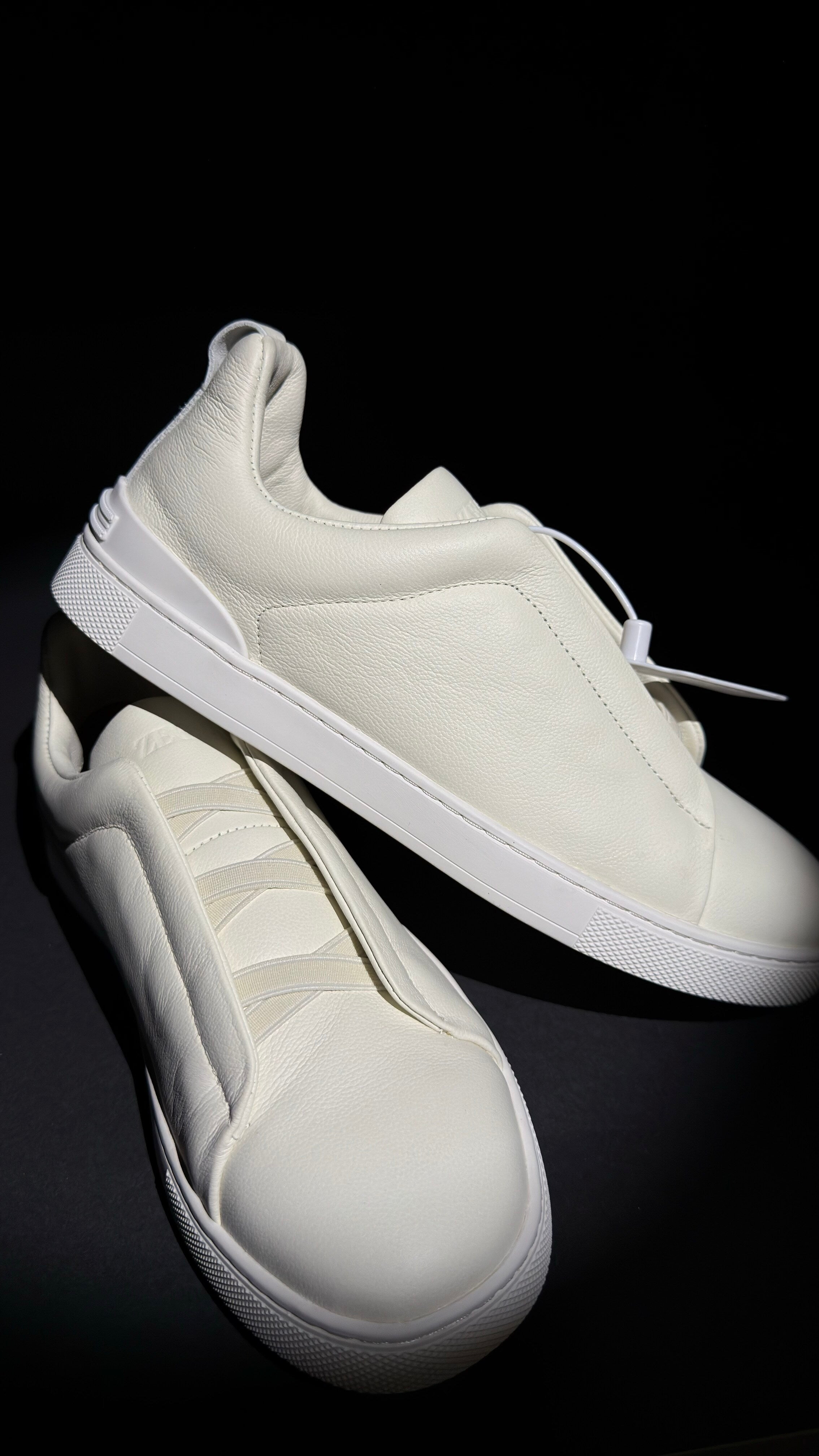 Zegna Triple Stitch Sneakers White