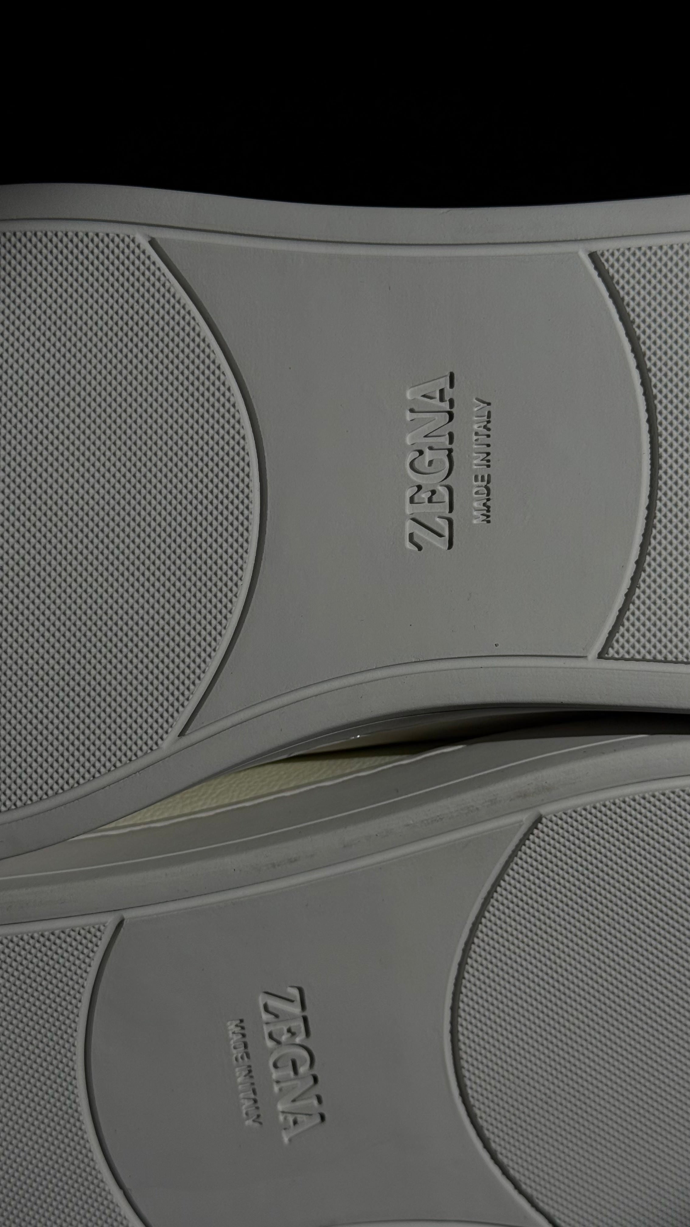 Zegna Triple Stitch Sneakers White