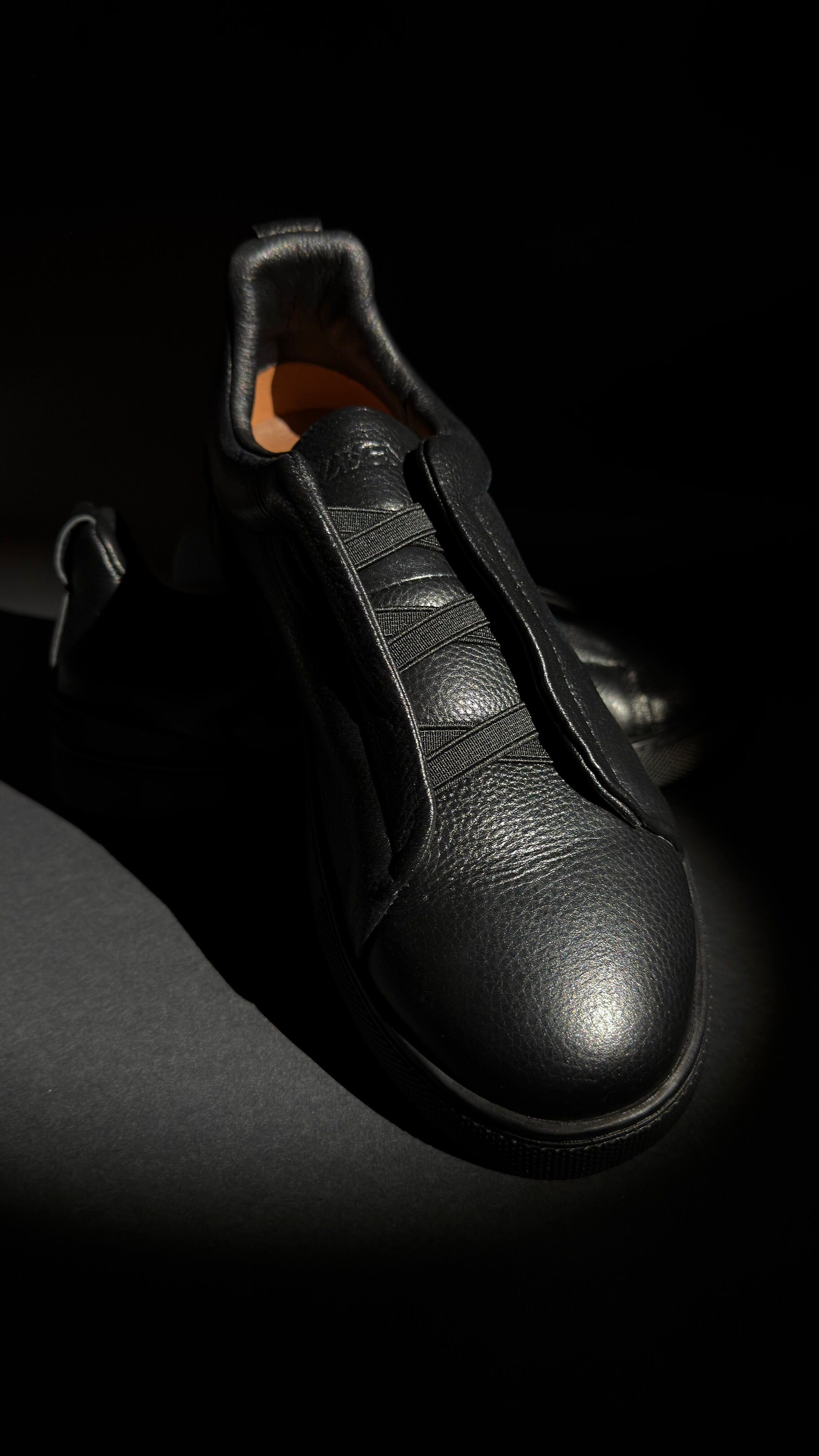 Zegna Triple Stitch Sneakers Black