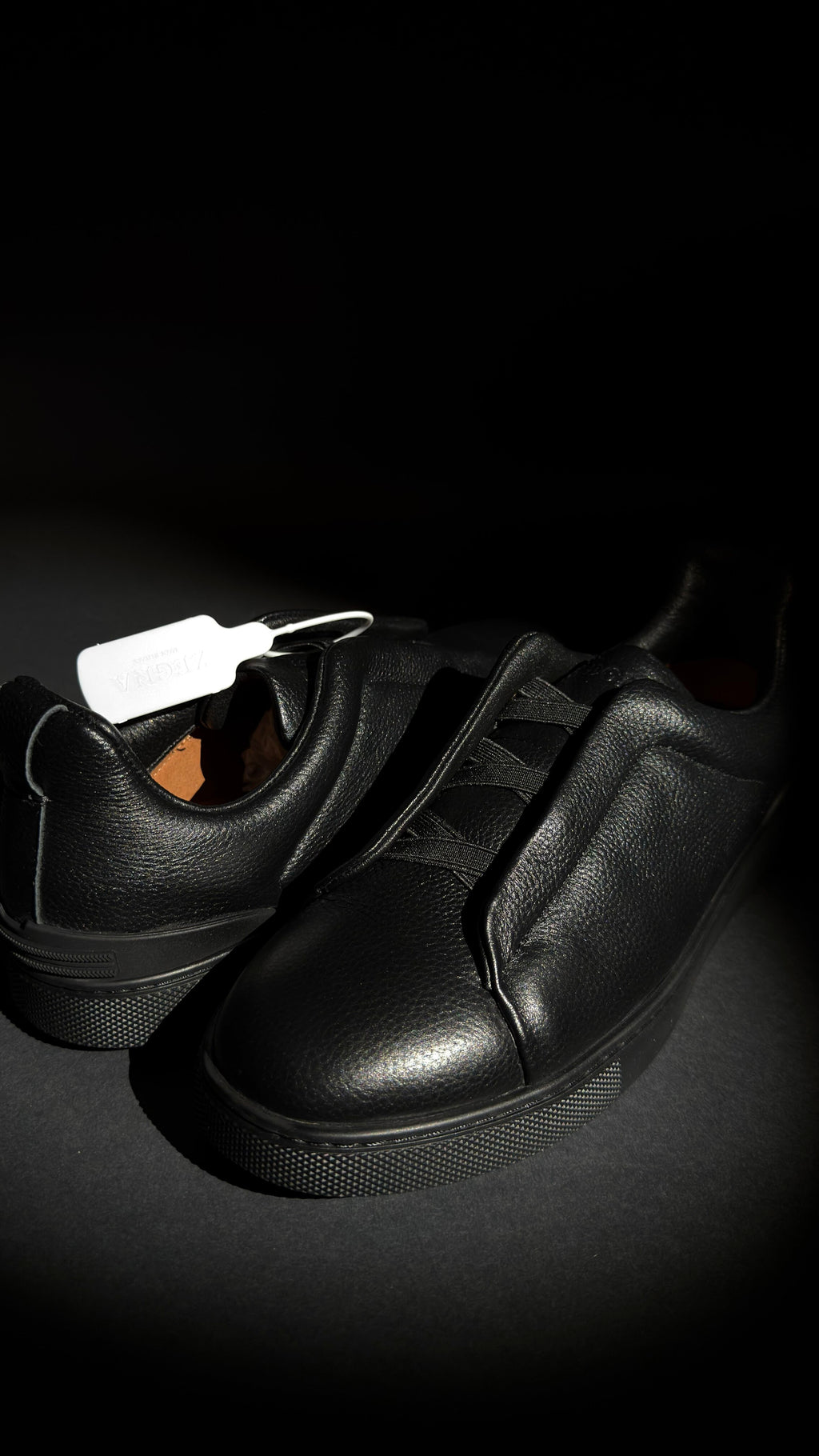 Zegna Triple Stitch Sneakers Black