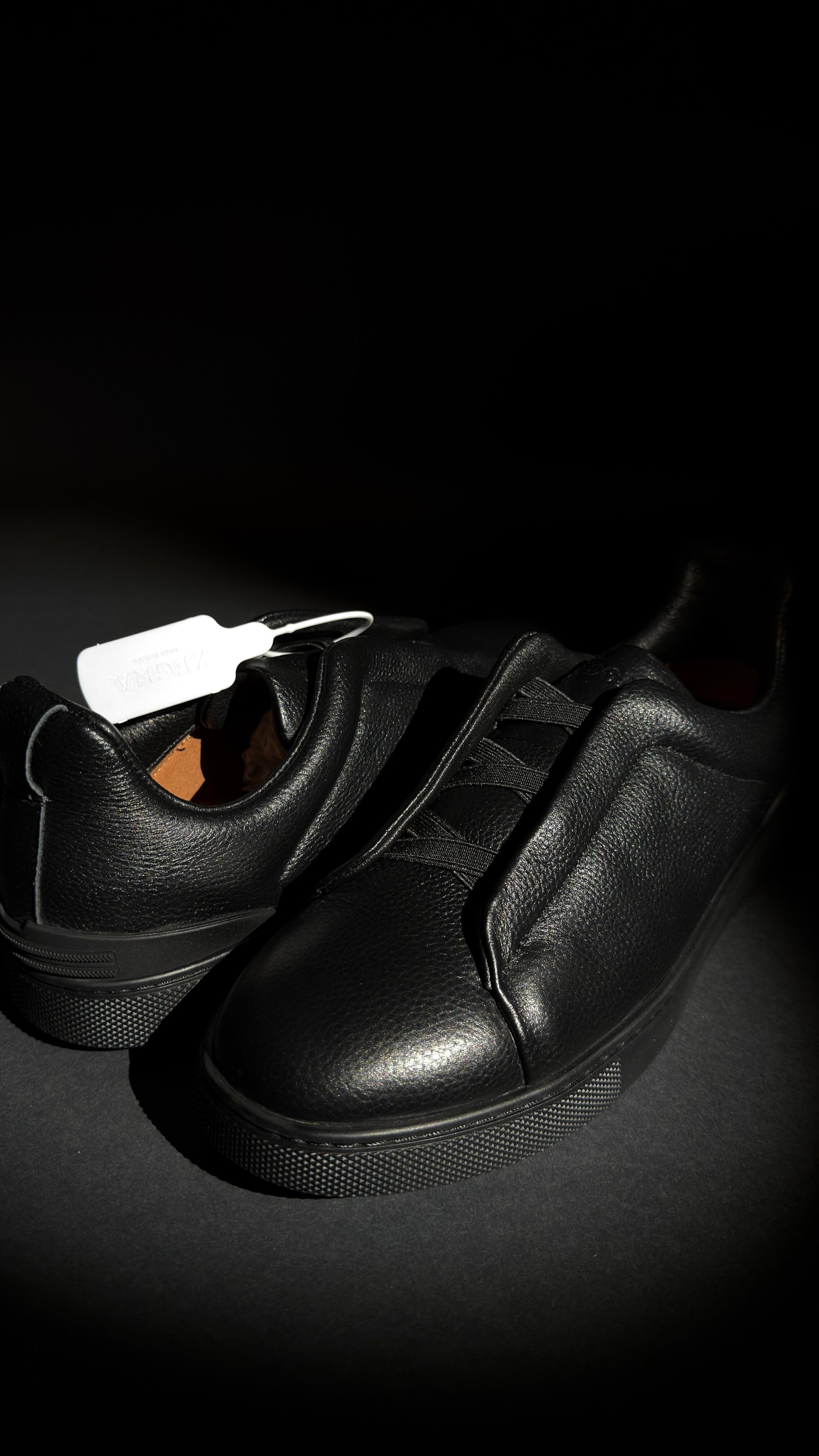 Zegna Triple Stitch Sneakers Black