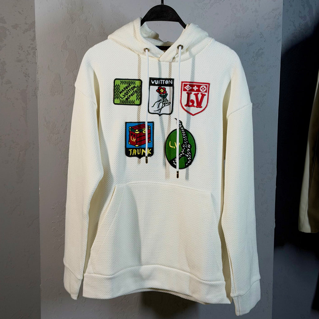 Louis Vuitton Hoodie with Embroidered Patches