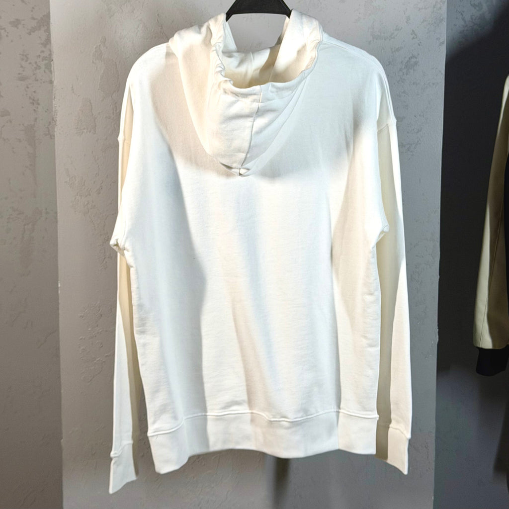 Casablanca Embroidered Logo Hoodie – White