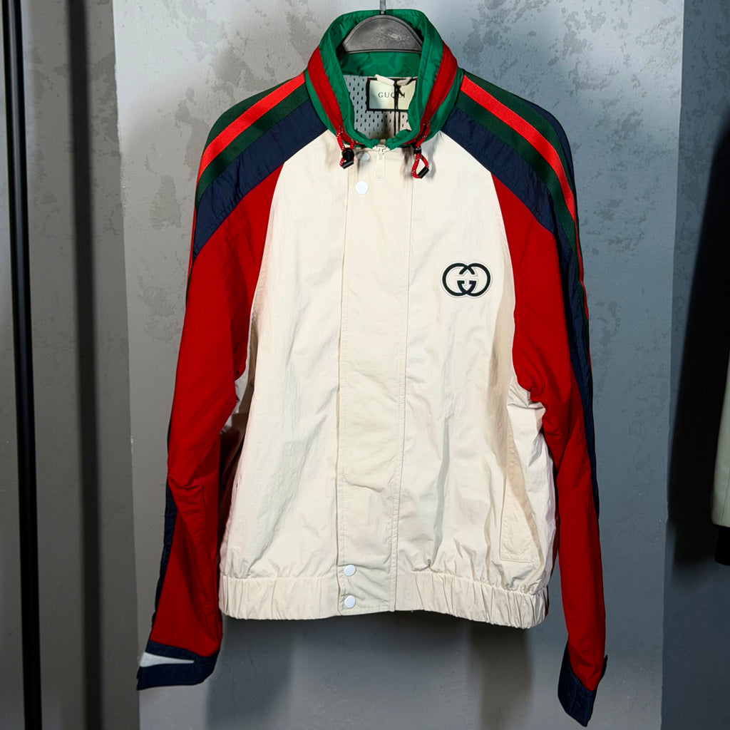 Gucci Web-Stripe Windbreaker Jacket