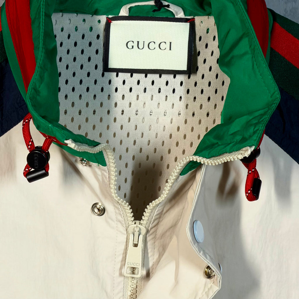Gucci Web-Stripe Windbreaker Jacket