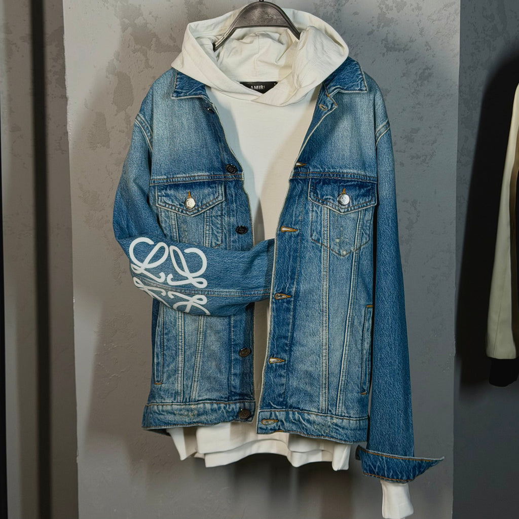LOEWE Embroidered Logo denim jacket