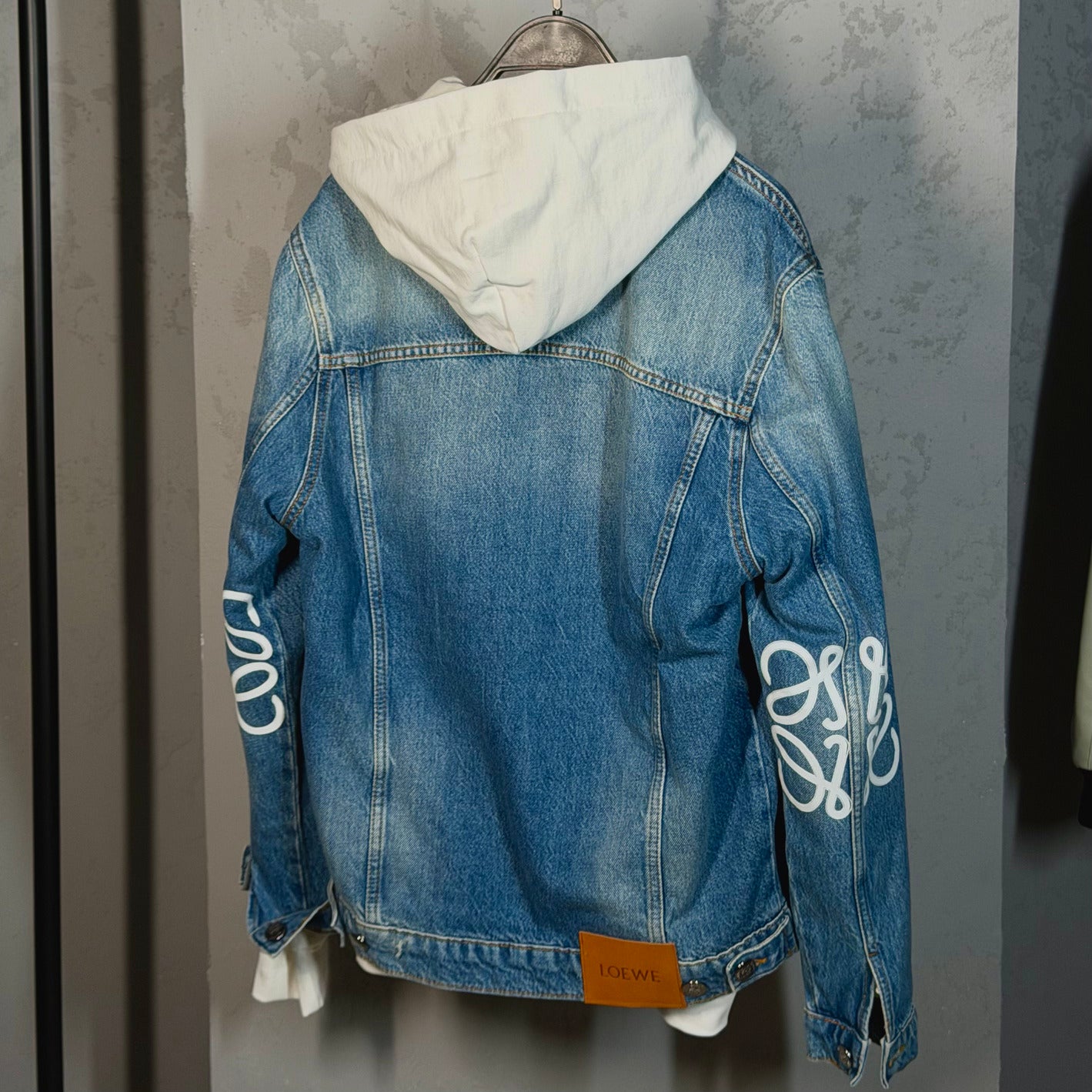 LOEWE Embroidered Logo denim jacket