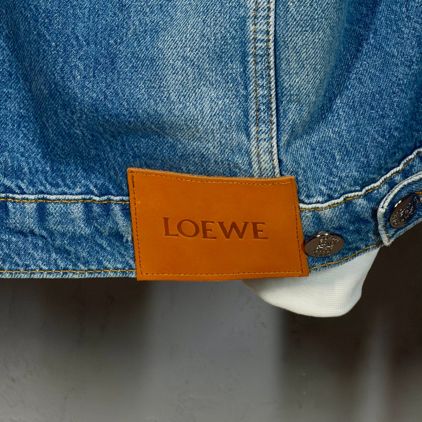 LOEWE Embroidered Logo denim jacket