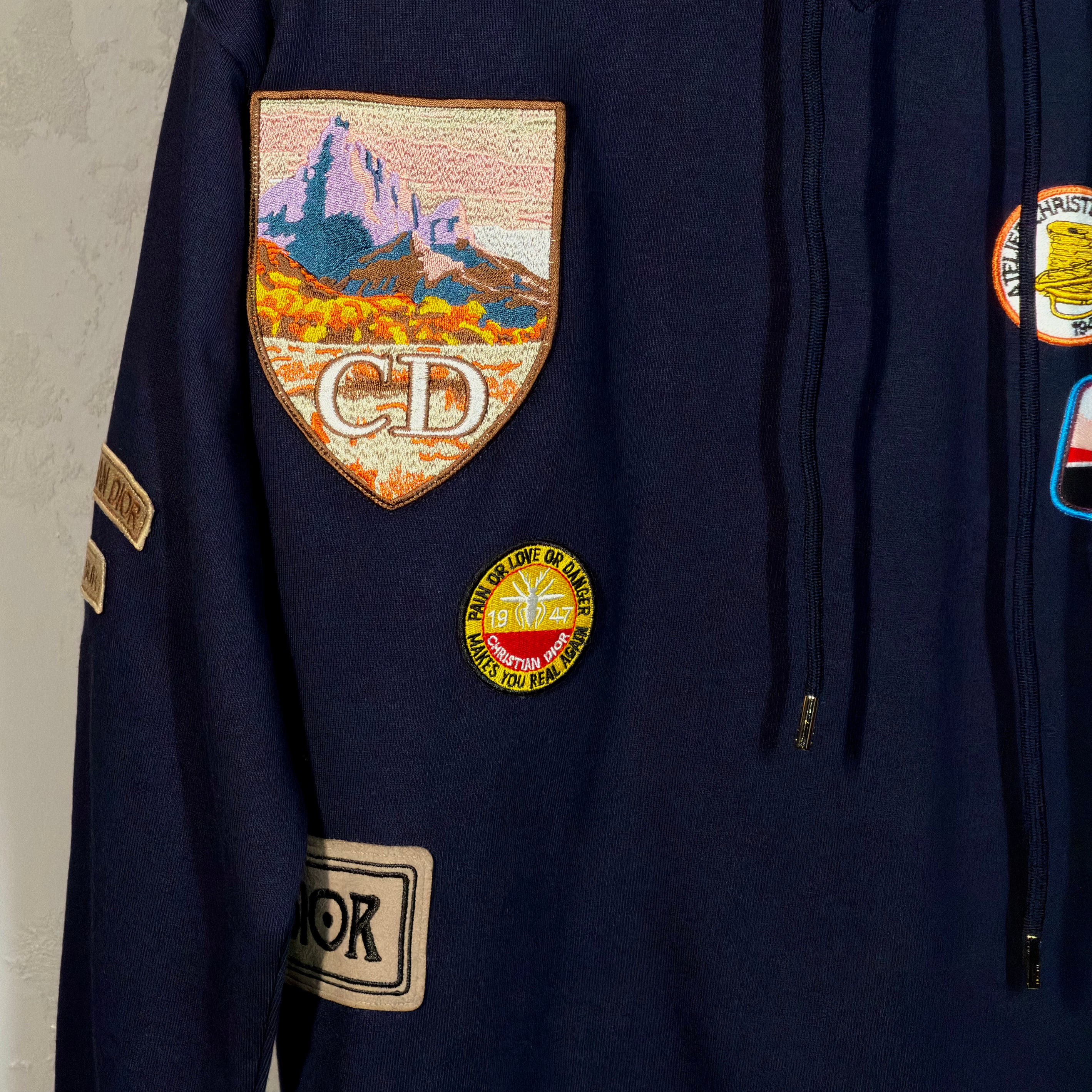 Christian Dior Patch Embroidered Hoodie