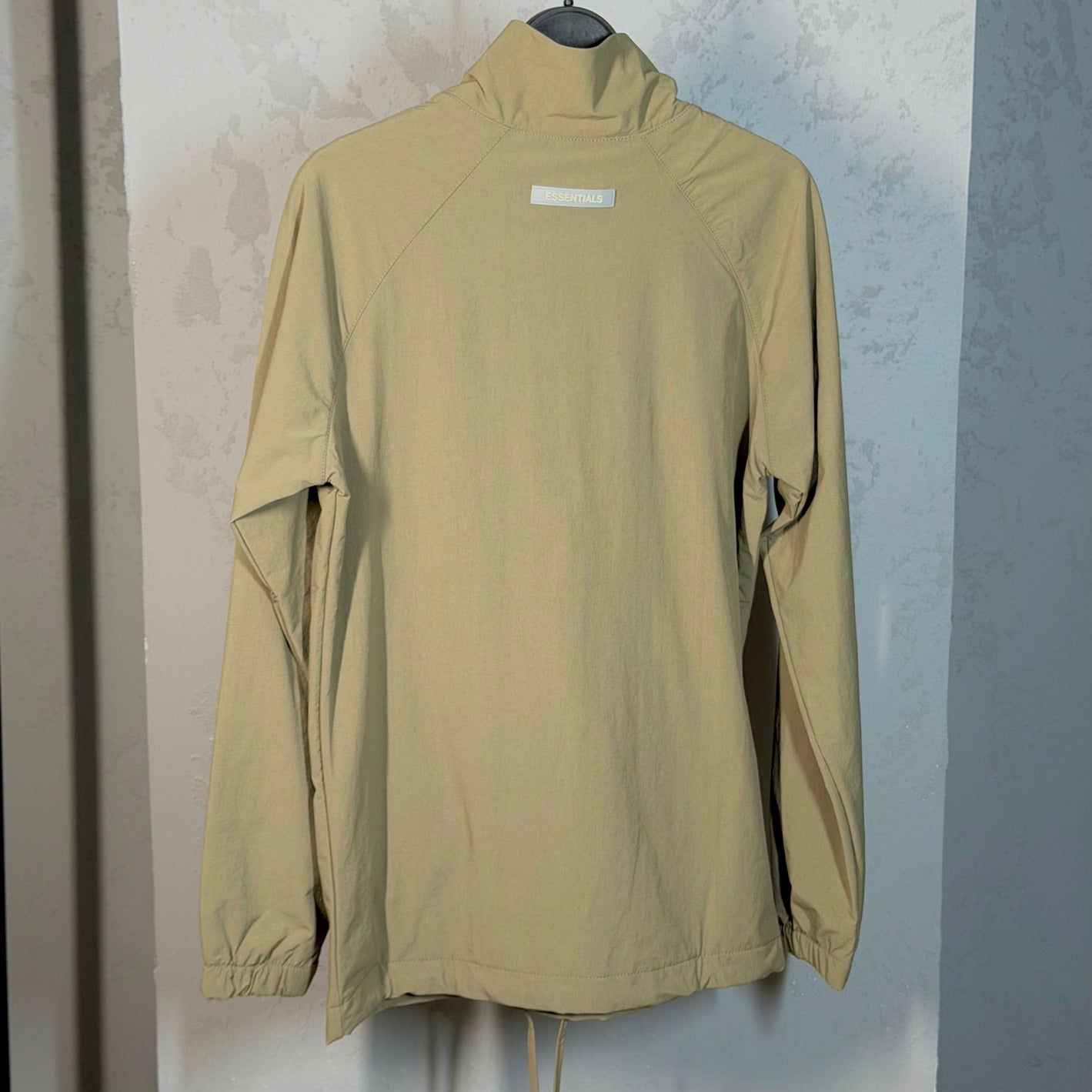 Essential Half Zip Track Jacket Sand-Beige