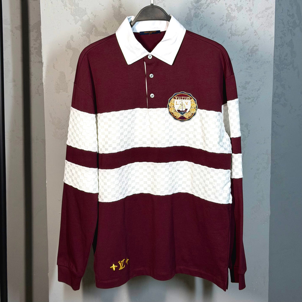 Louis Vuitton Damier Long-Sleeved Polo Shirt
