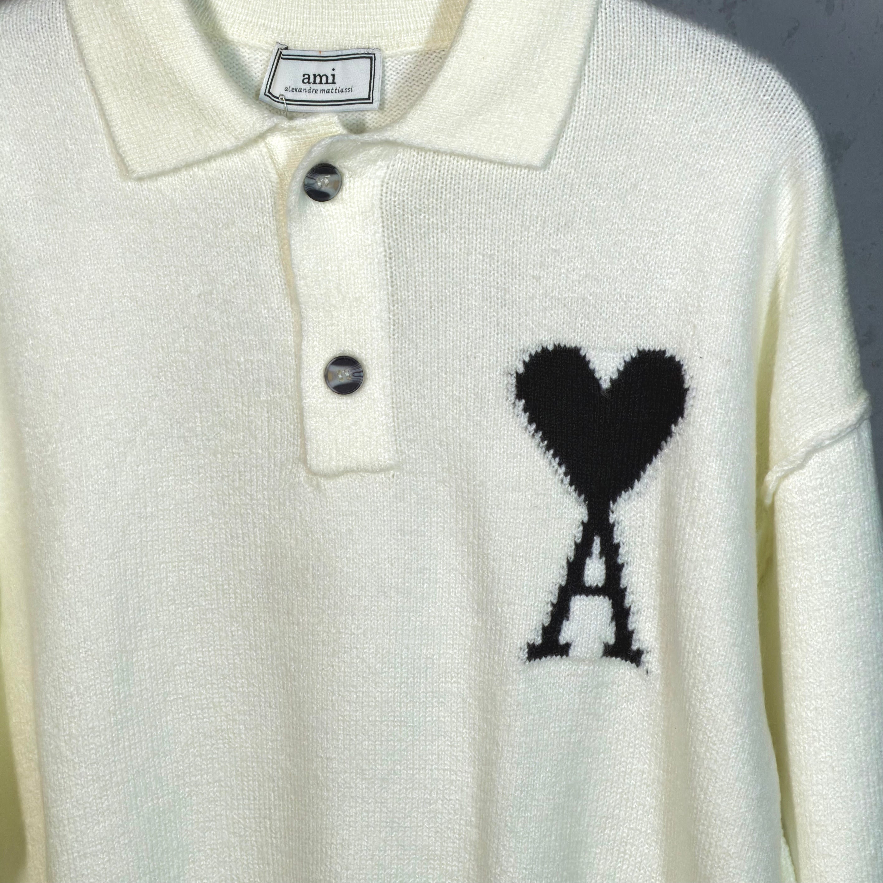 AMI Paris Polo T-shirt White