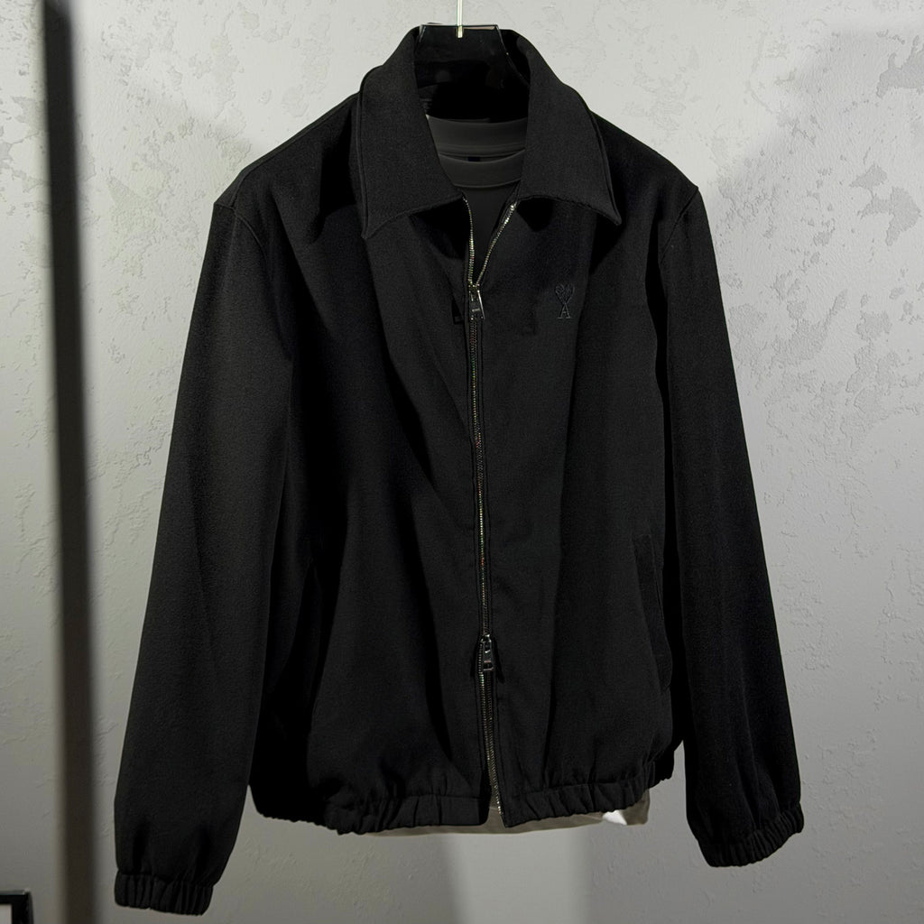 AMI Paris Wool Zip Jacket