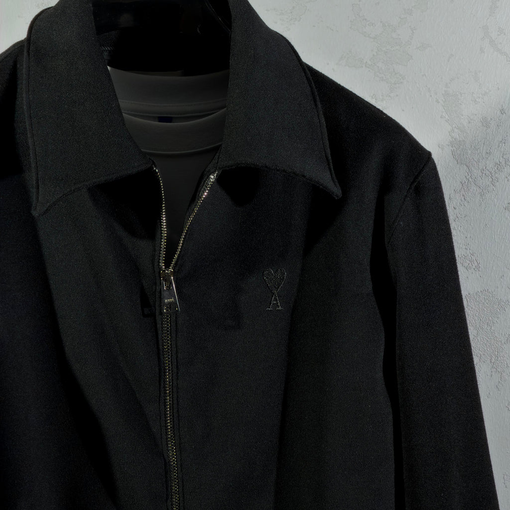AMI Paris Wool Zip Jacket