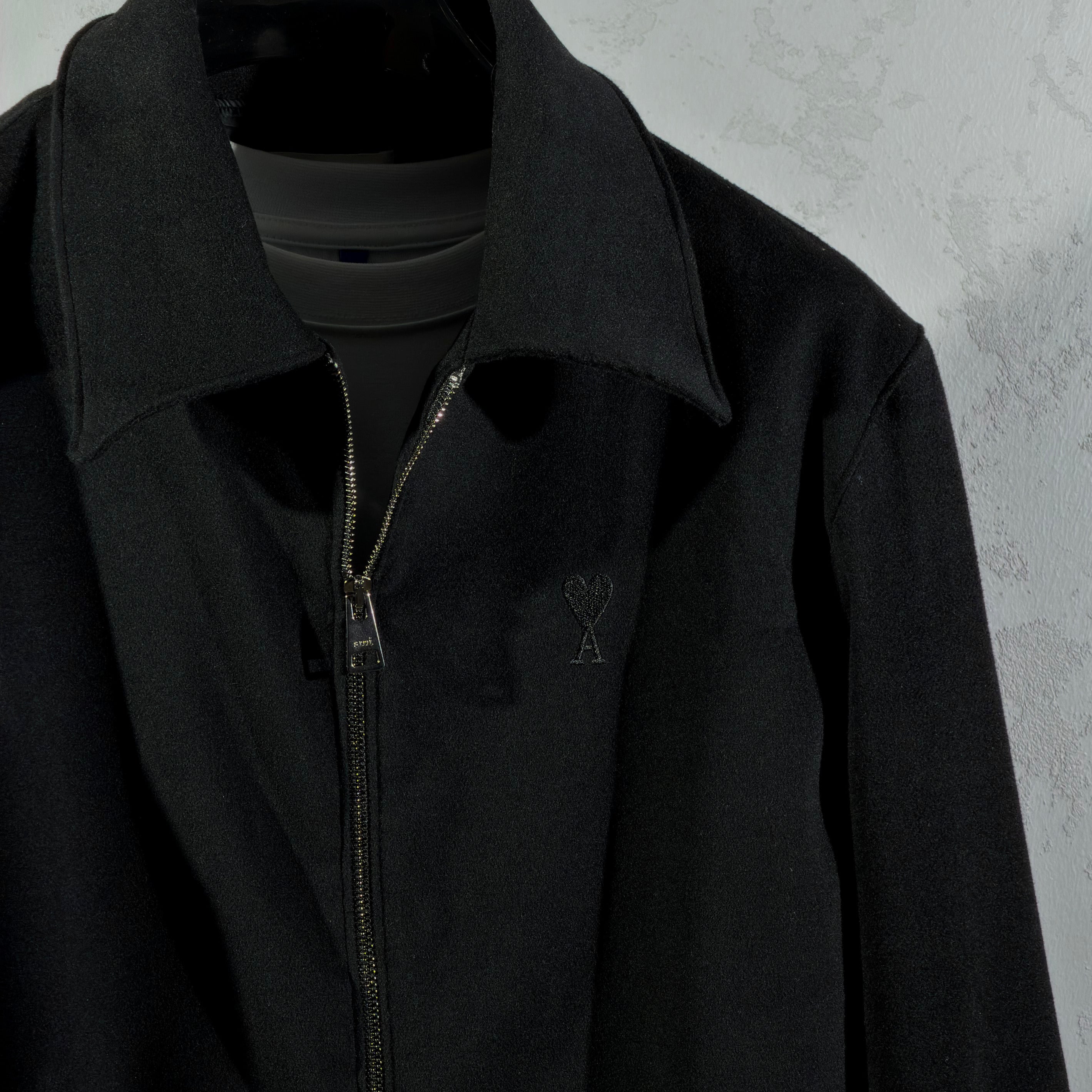 AMI Paris Wool Zip Jacket