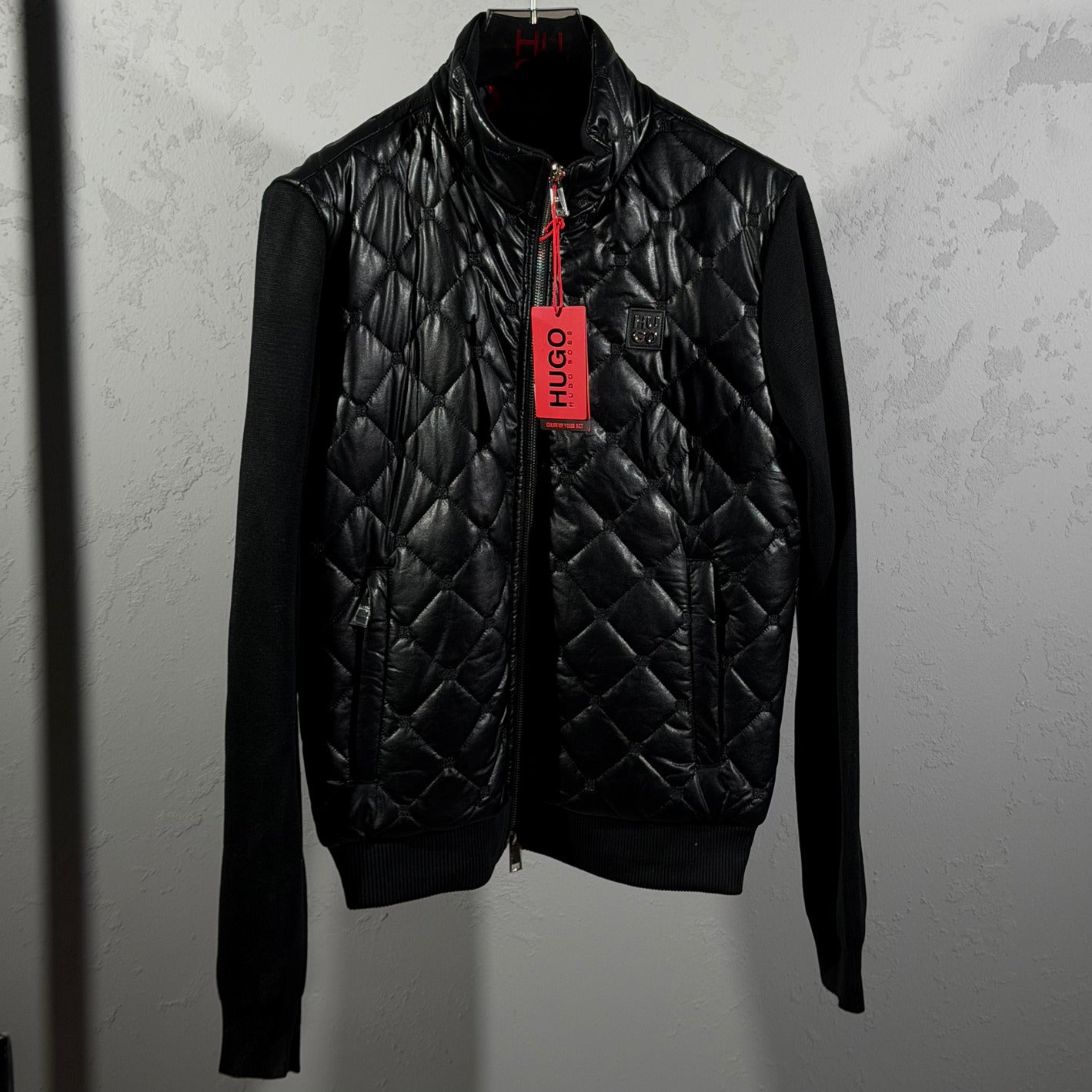 Hugo Boss Leather bomber jacket