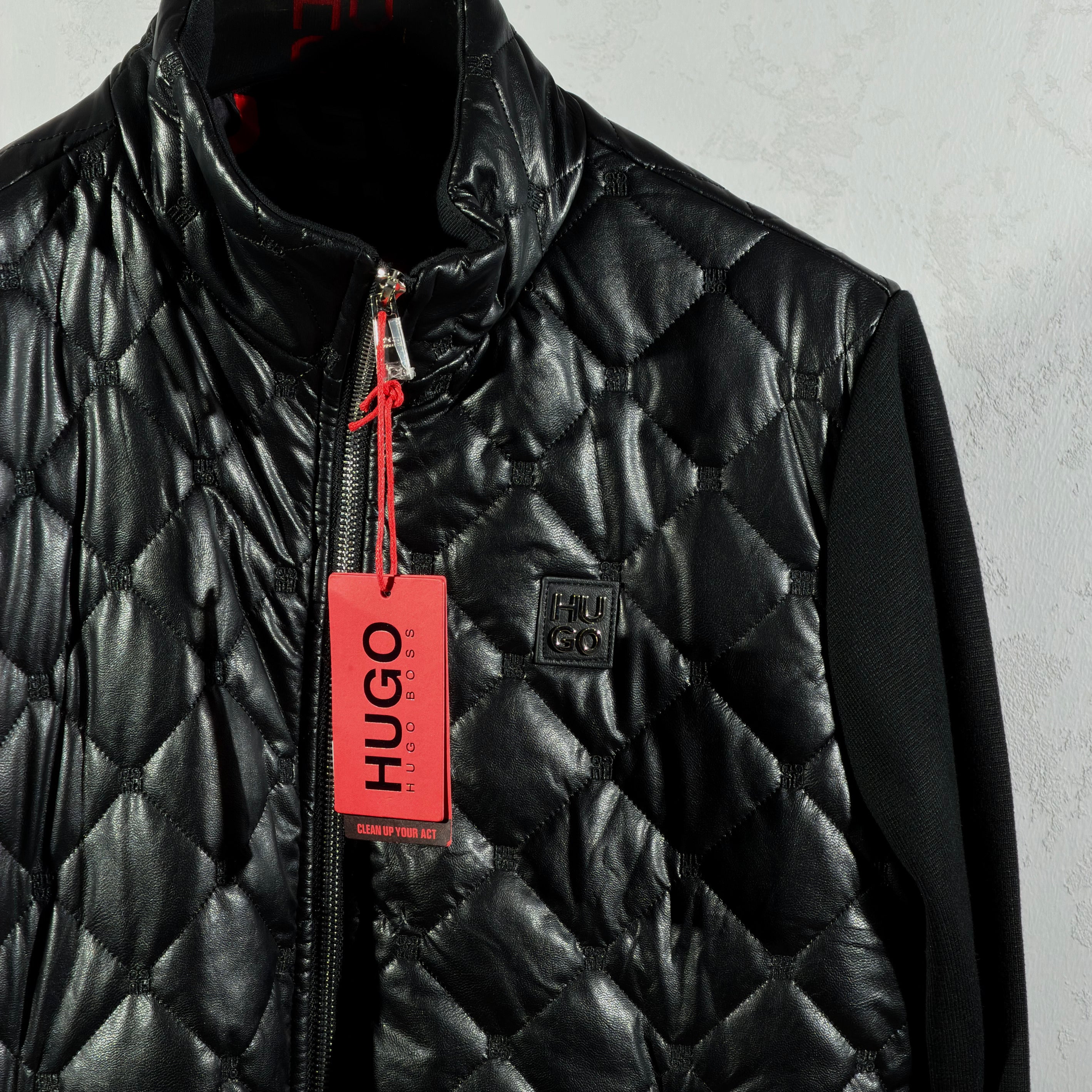 Hugo Boss Leather bomber jacket