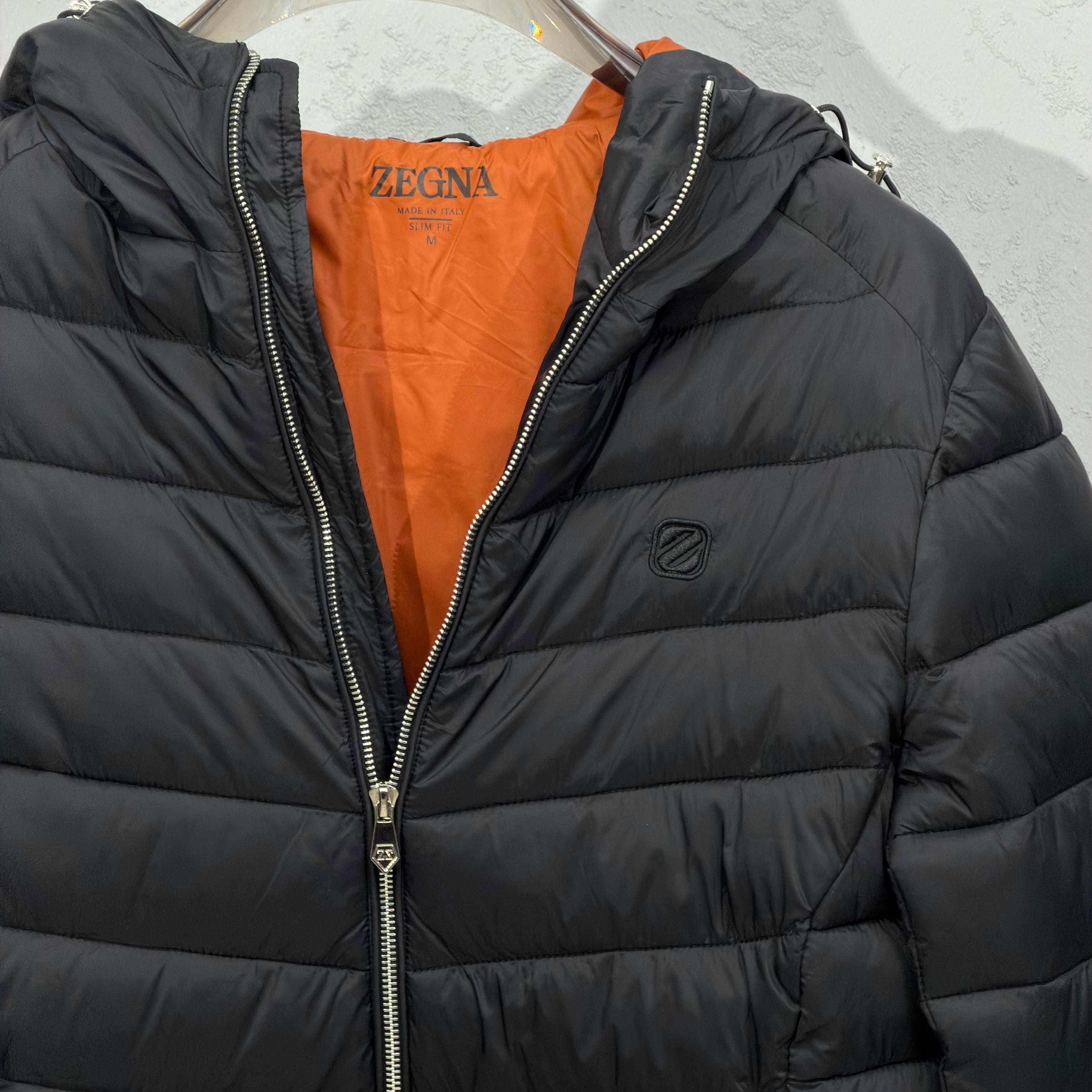 ZEGNA Lightweight Puffer Jacket Black