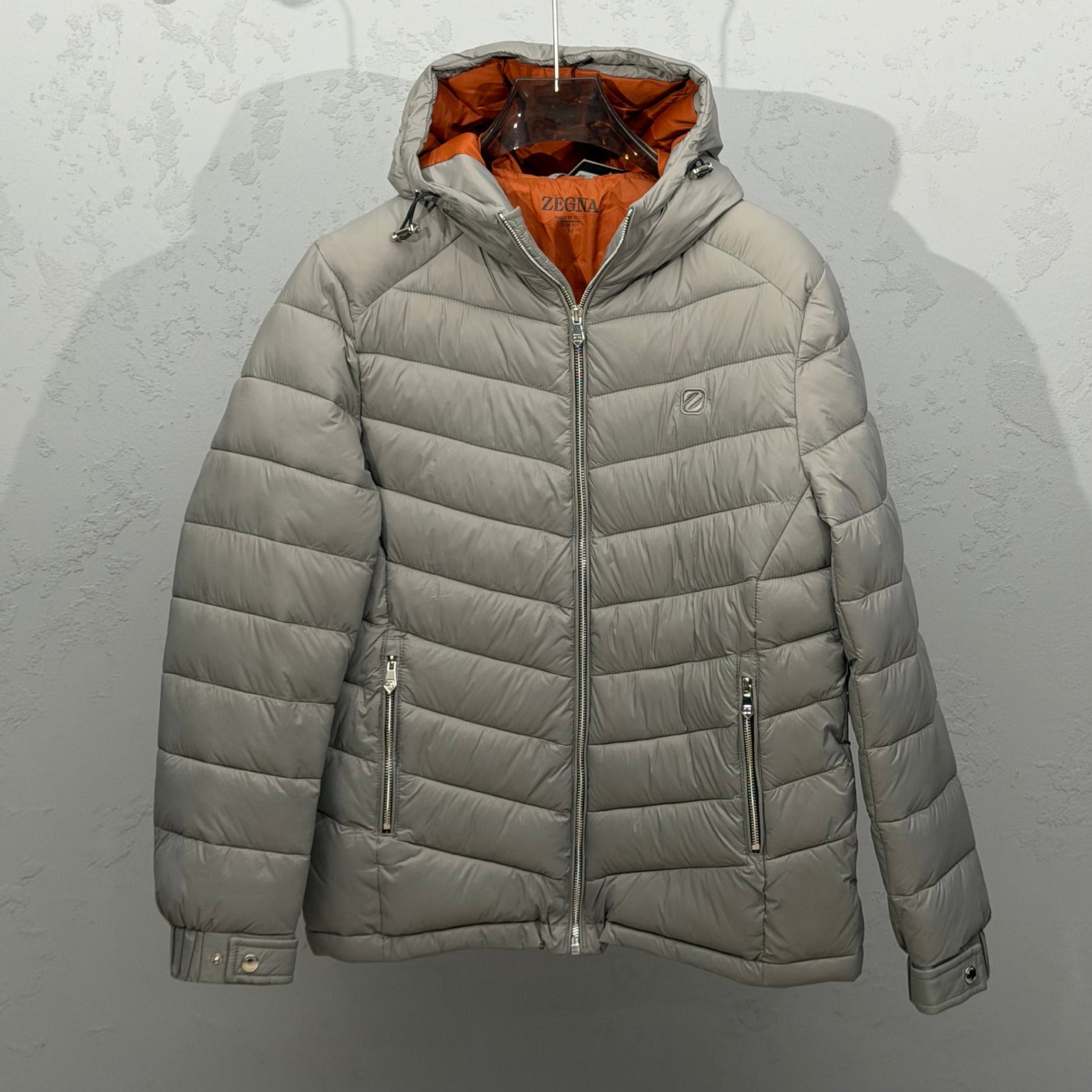 ZEGNA Lightweight Puffer Jacket Gray