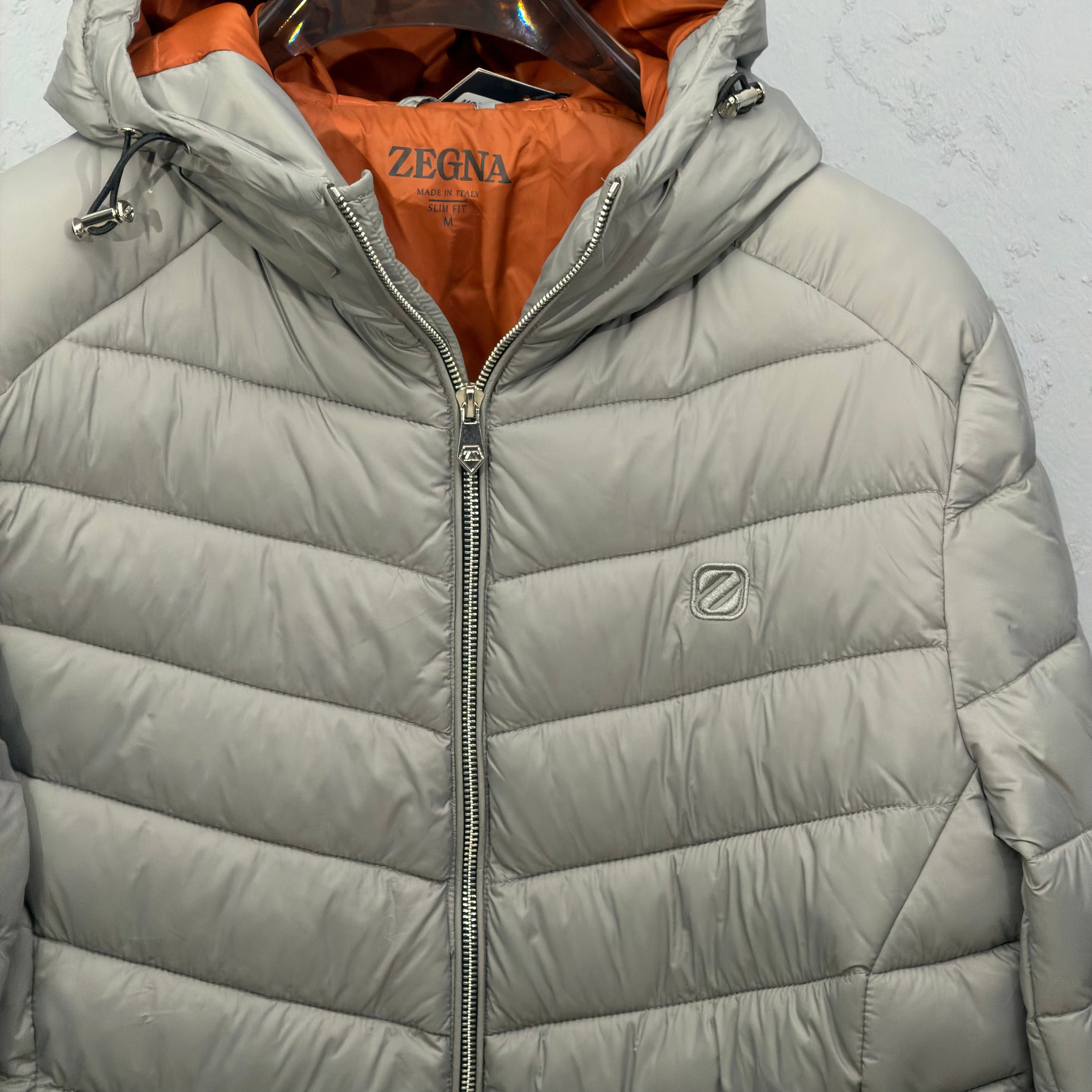 ZEGNA Lightweight Puffer Jacket Gray