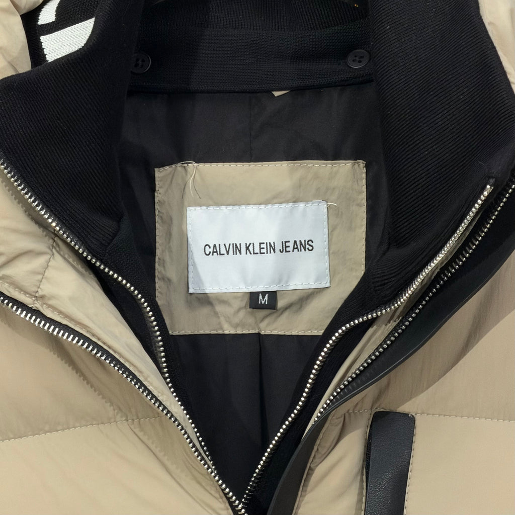 Calvin Klein Jeans Puffer Jacket Beige