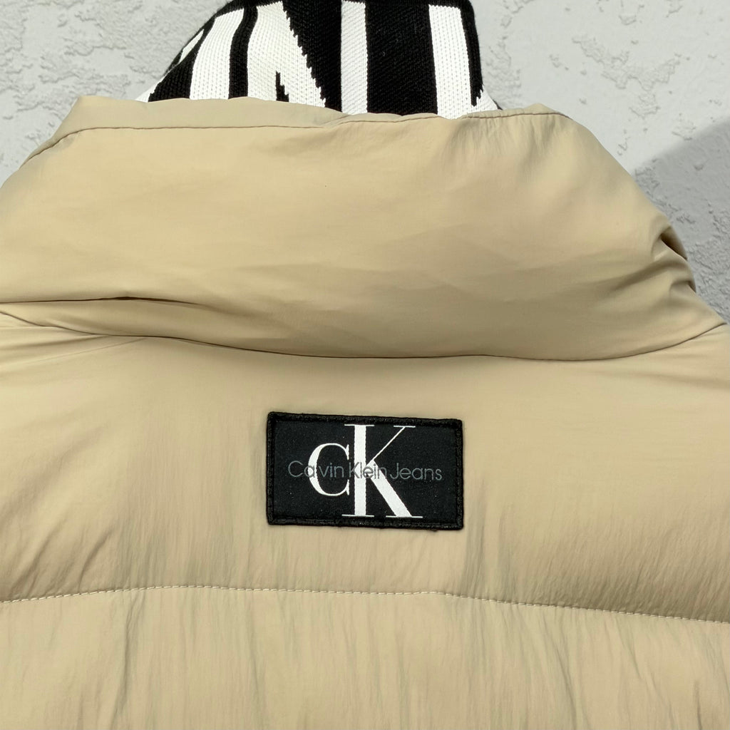 Calvin Klein Jeans Puffer Jacket Beige