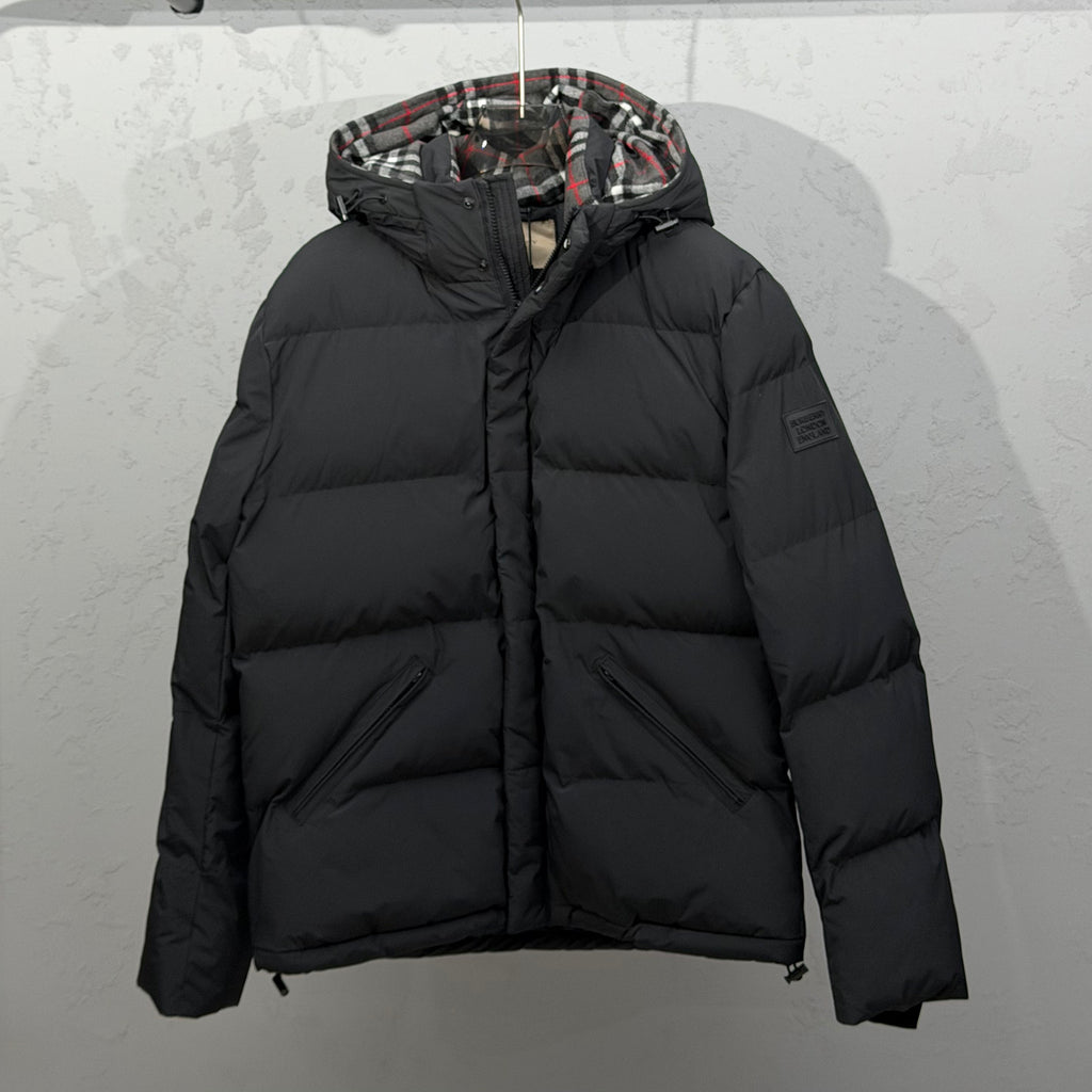 Burberry Black Hooded Down Puffer Jacket