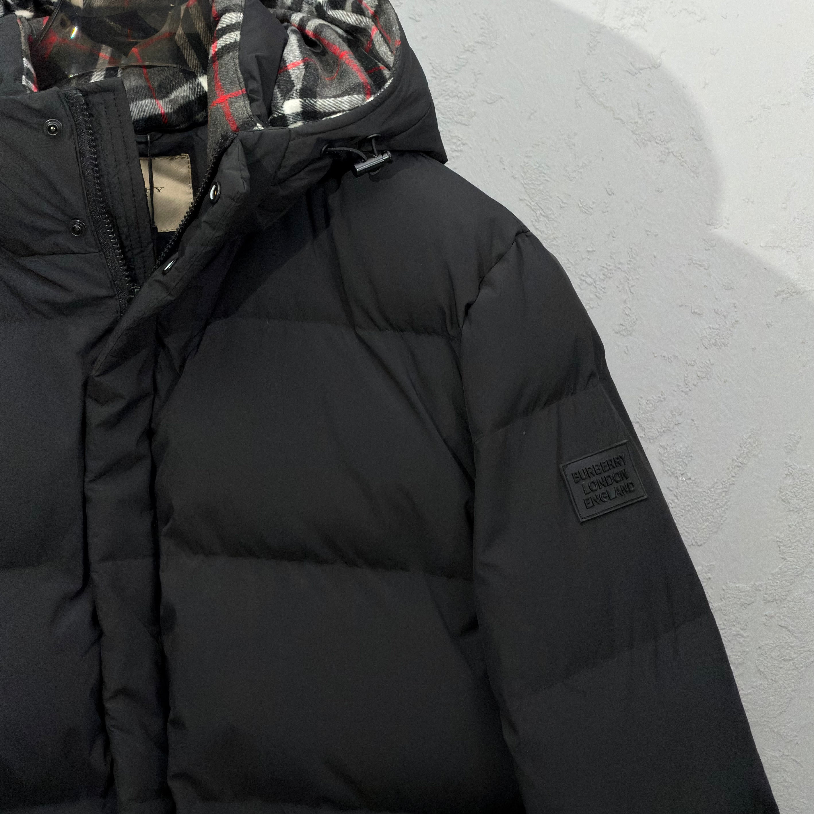 Burberry Black Hooded Down Puffer Jacket
