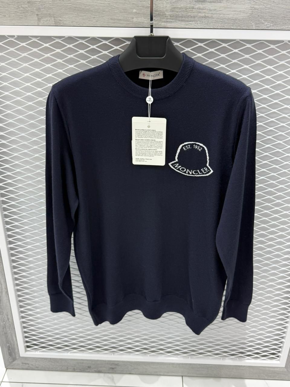 Moncler Wool Sweater Navy
