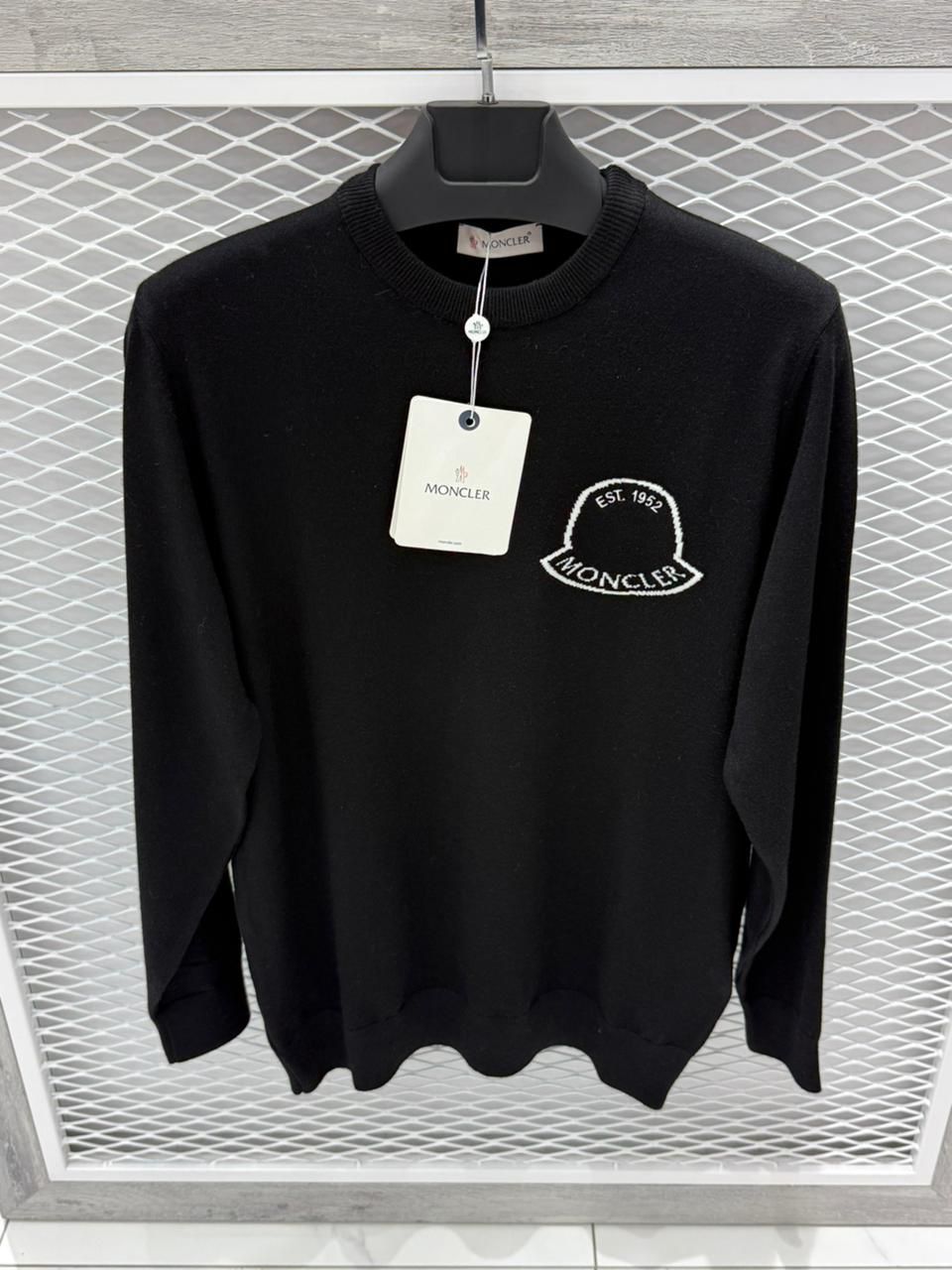 Moncler Wool Sweater Black