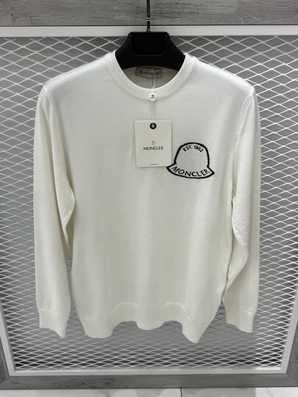 Moncler Wool Sweater White