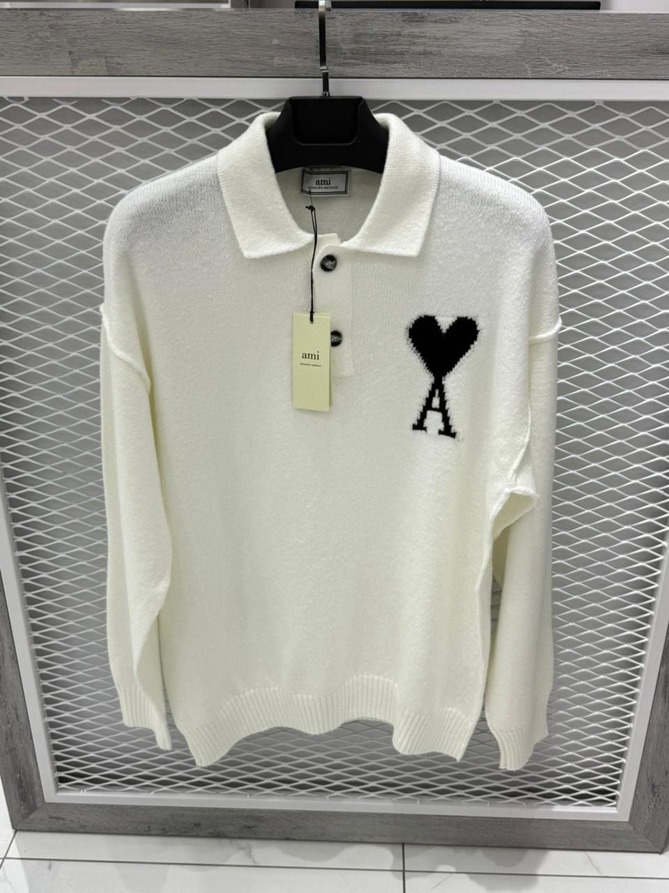 AMI Paris Polo T-shirt White