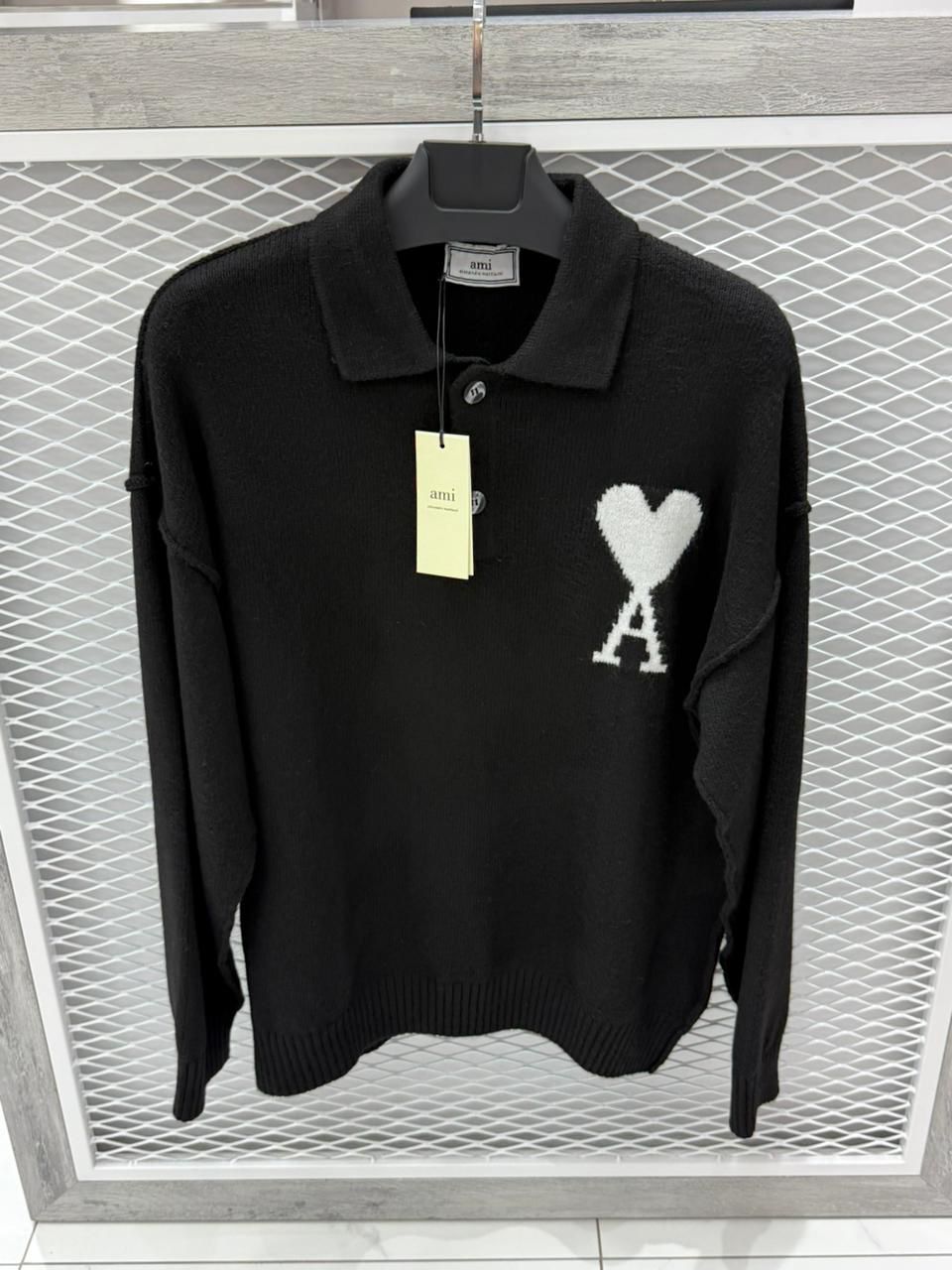 AMI Paris Polo T-shirt Black